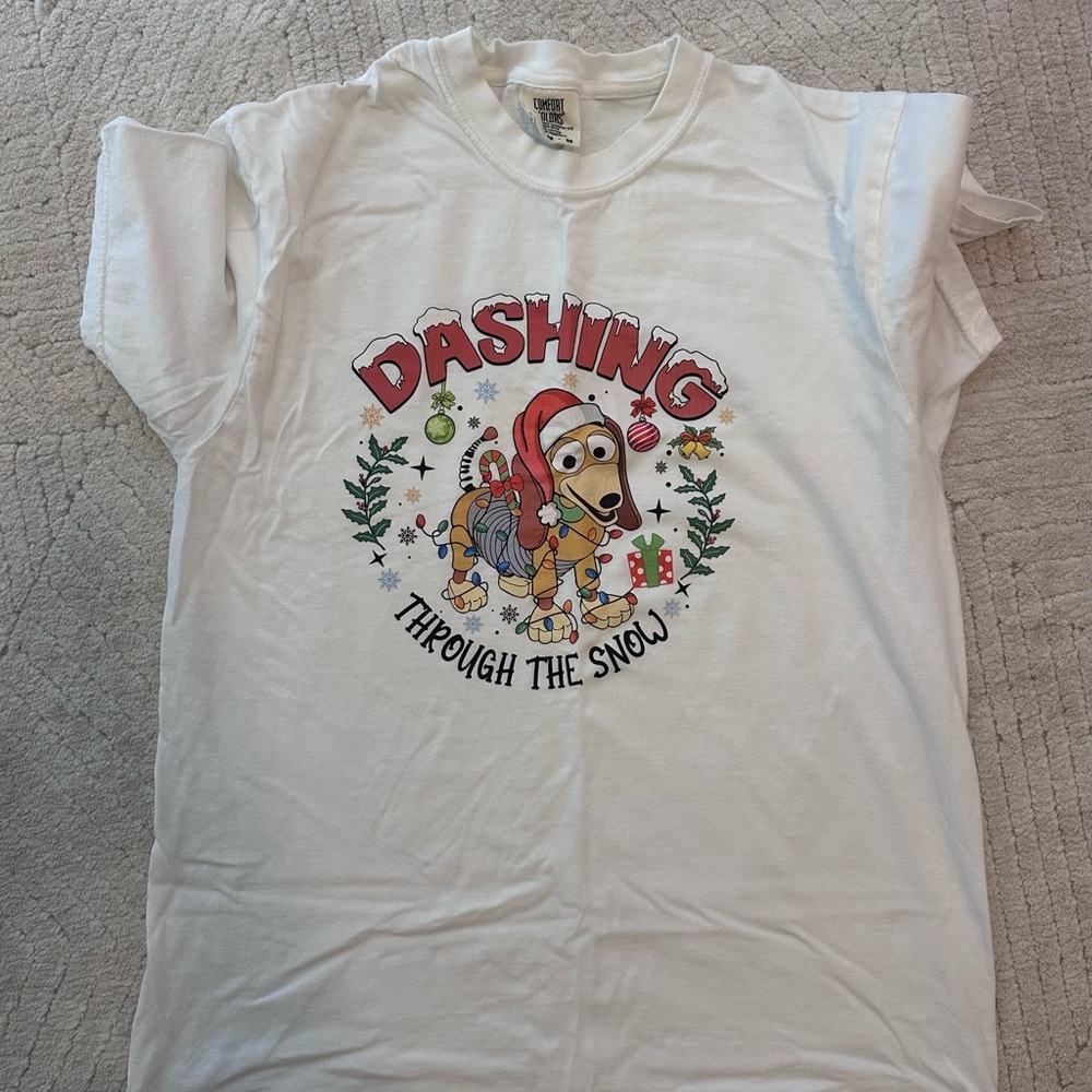 White Kids Shirt with Festive Design